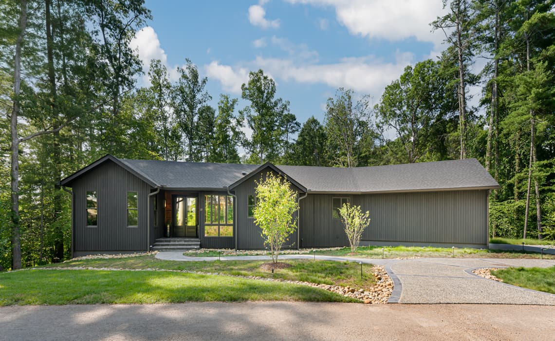 Brown exterior house.